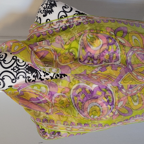 Burmel scarf silk blend vintage hand rolled - Picture 6 of 11